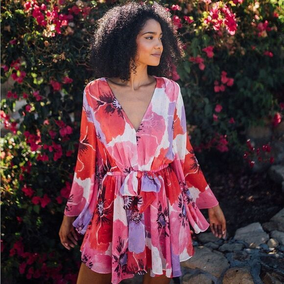 MISA Kaia Dress in Poppy Love - Picture 3 of 4